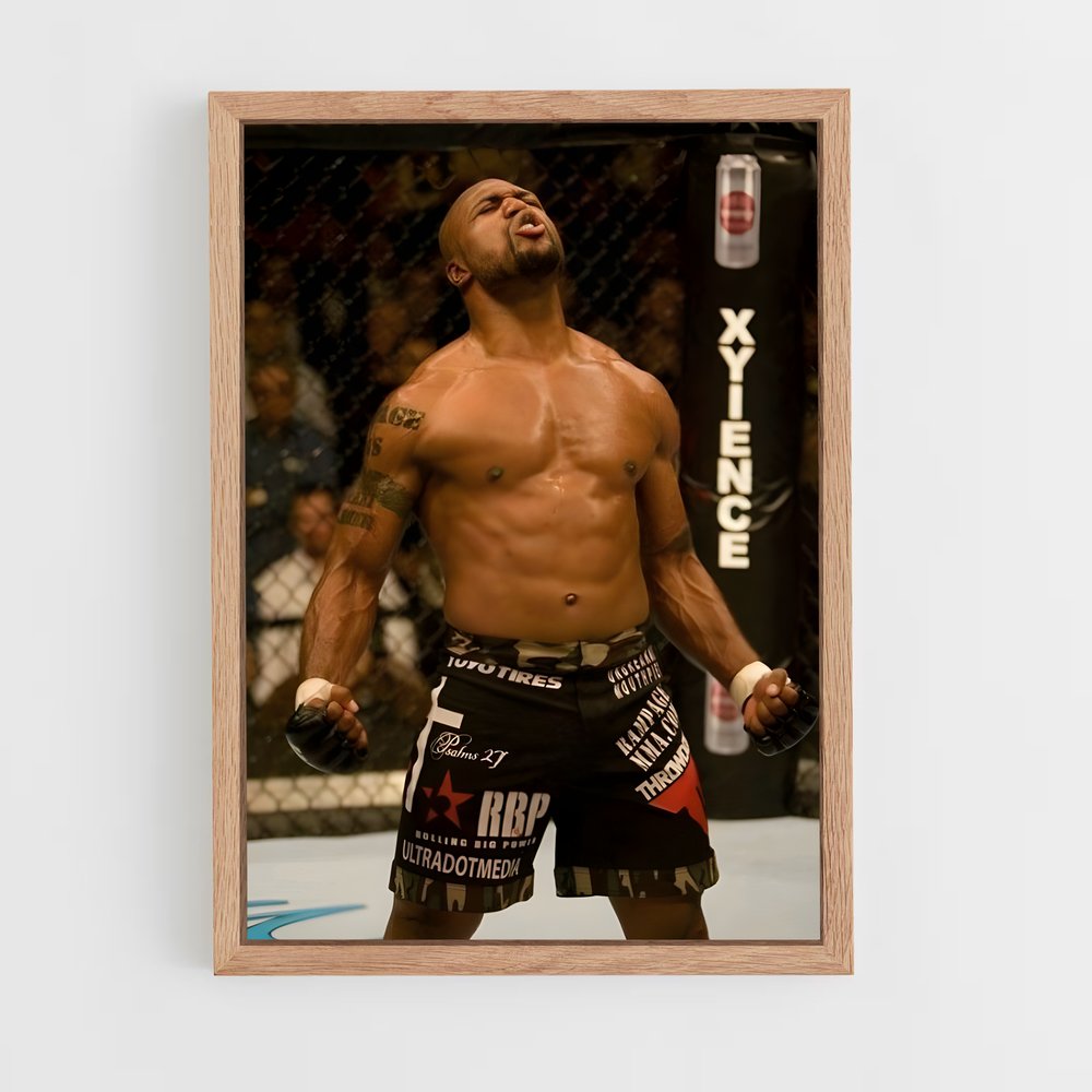 Poster Face à la Cage – affiche MMA (vue 4)